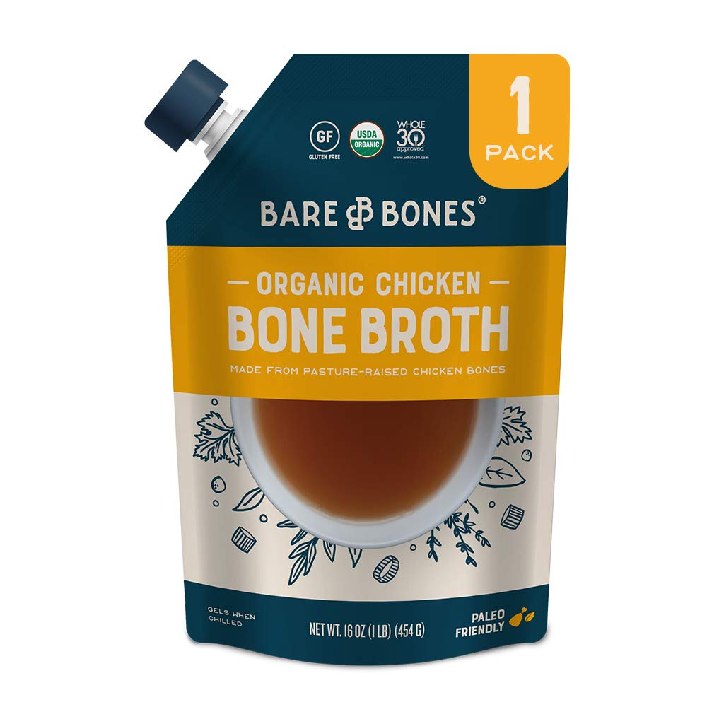 Organic Chicken Bone Broth by Bare Bones Organic, Chicken Bone