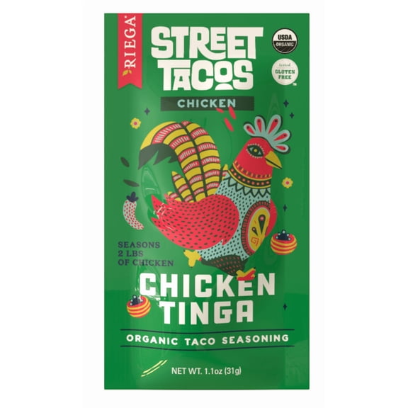 Organic Chicken Tinga Street Taco Seasoning - Pack of 8