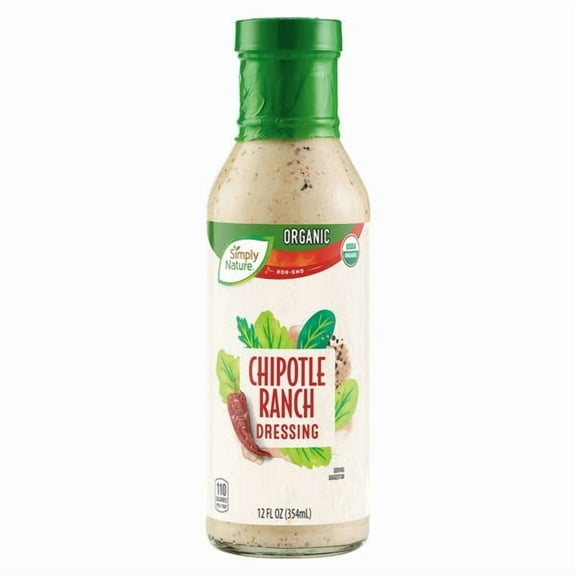 Organic Chipotle Ranch Dressing, 12 fl oz- Pack of 5