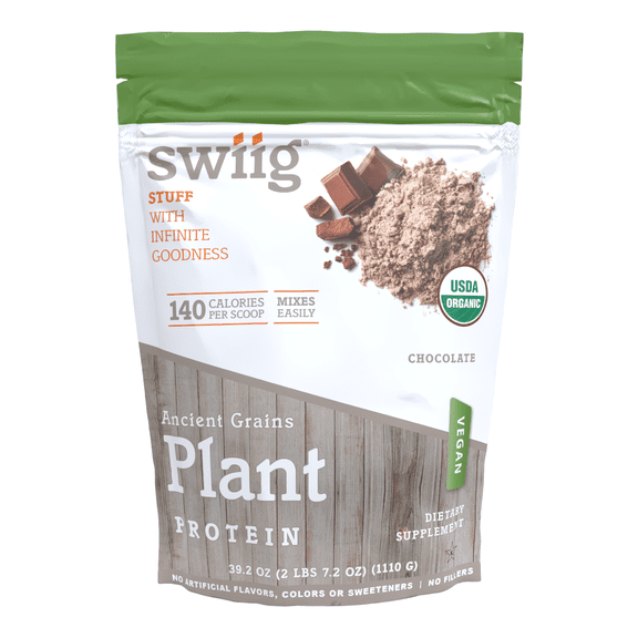 swiig Organic Chocolate Ancient Grains Plant Protein