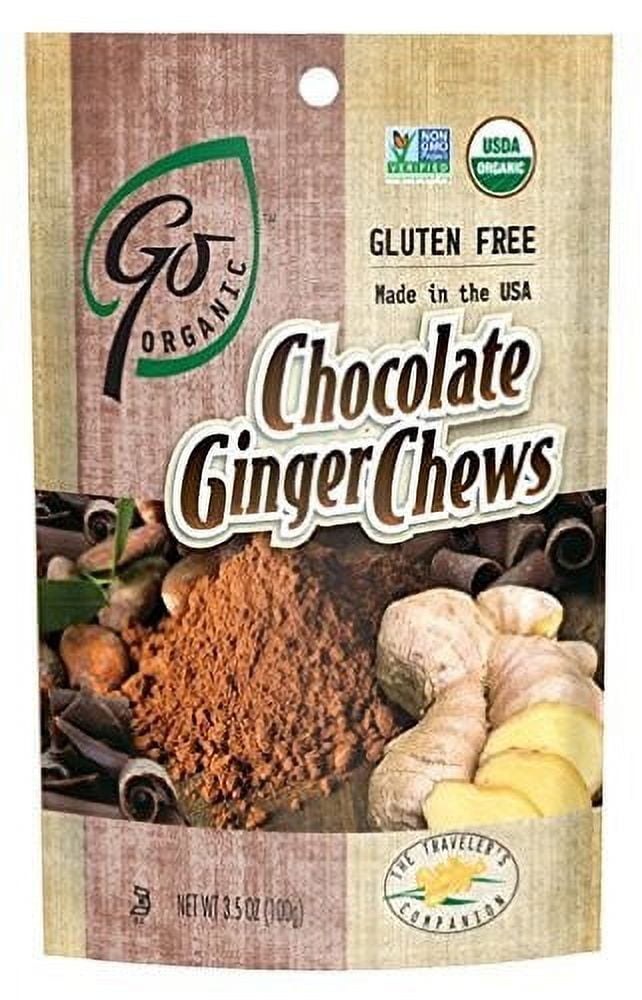 Organic Chocolate Ginger Chewy Candy, 3.5 Oz