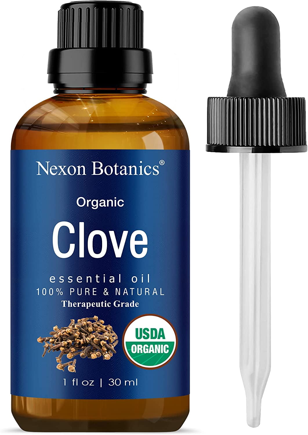 Organic Clove Essential Oil 30 ml Pure, Undiluted Clove Oil for Tooth