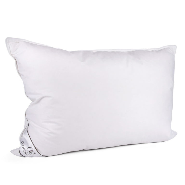 Organic Club Duck Down Feather Pillow N A Queen