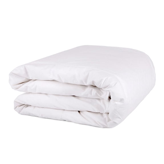 Organic Club King Cotton Duvet with Feather and Duck Down Filling 100% Cotton Cover Comforter All-Season Bedding King Size 87x102" (220x260 cm), Machine Washable, White