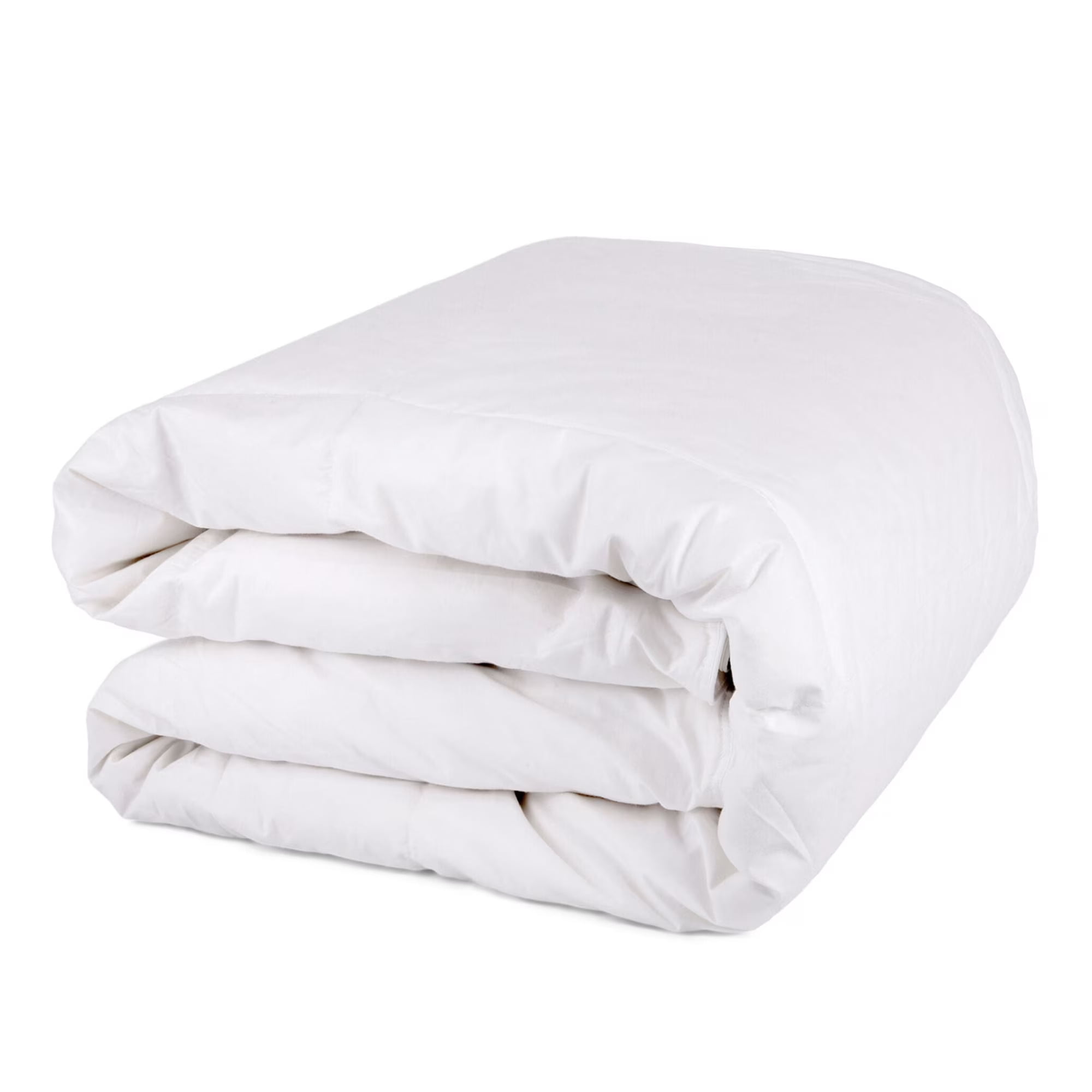 Organic Club Queen Cotton Duvet with Feather and Duck Down Filling 100% Cotton Cover Comforter All-Season Bedding Queen Size 87x87" (220x220 cm), Machine Washable, White