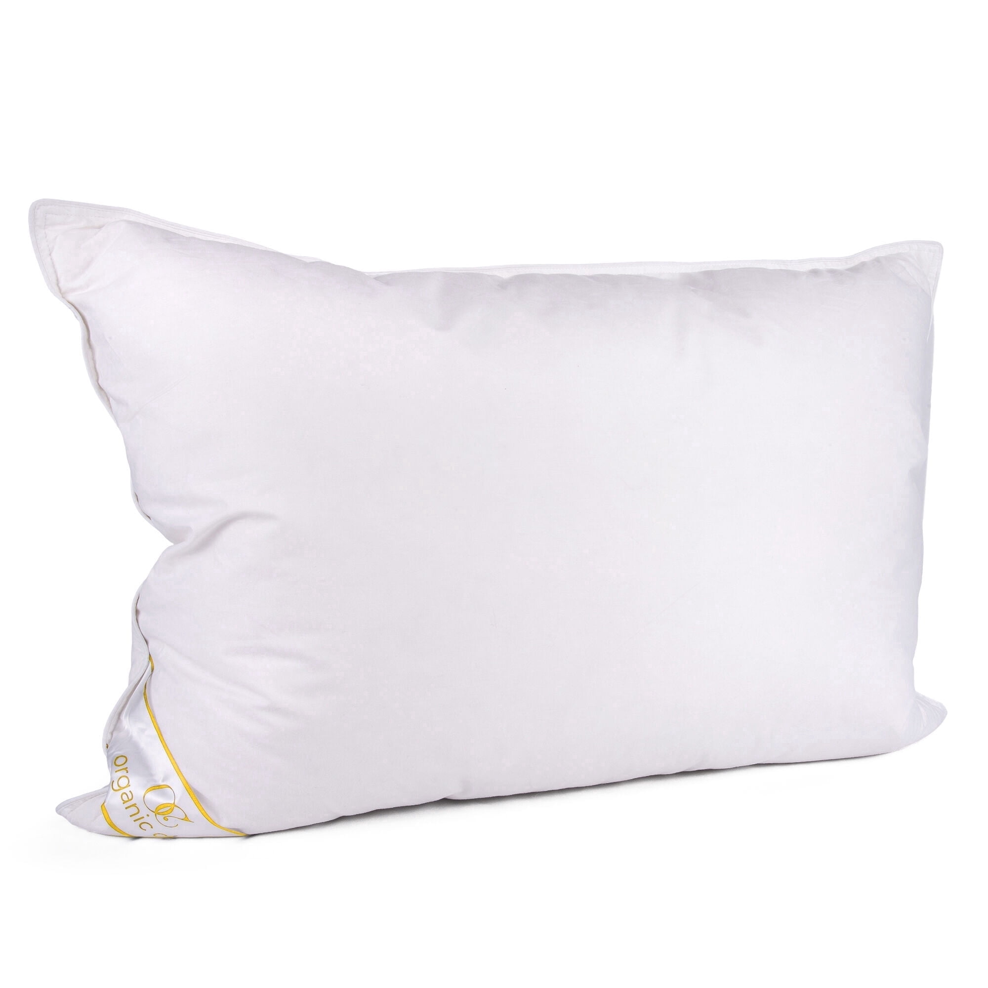 Organic Club Queen Size Camel Wool-Filled Pillow 20x28" (50x70 cm) Bed Pillow for Sleeping Washable Cotton Pillow for Bed, 1 Count, 49 oz (1400 g), White