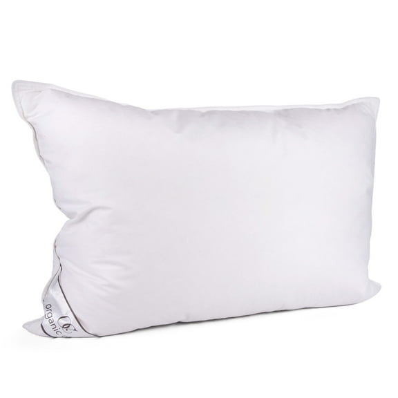 Organic Club Queen Size Duck Down Feather Bed Pillow, 1 Count