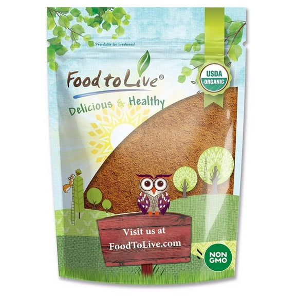 Organic Cocoa Powder, 1 Pound — Non-GMO, Kosher, Vegan — by Food to Live