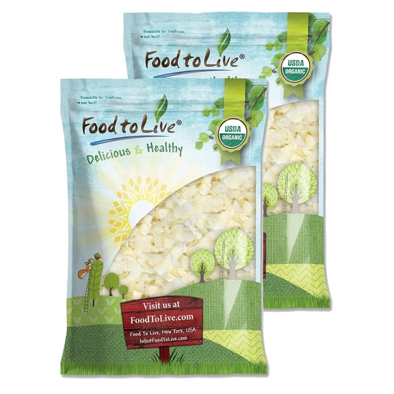 Organic Coconut Chips, 6 Pounds Non-GMO, Kosher, Raw, Vegan by Food to Live