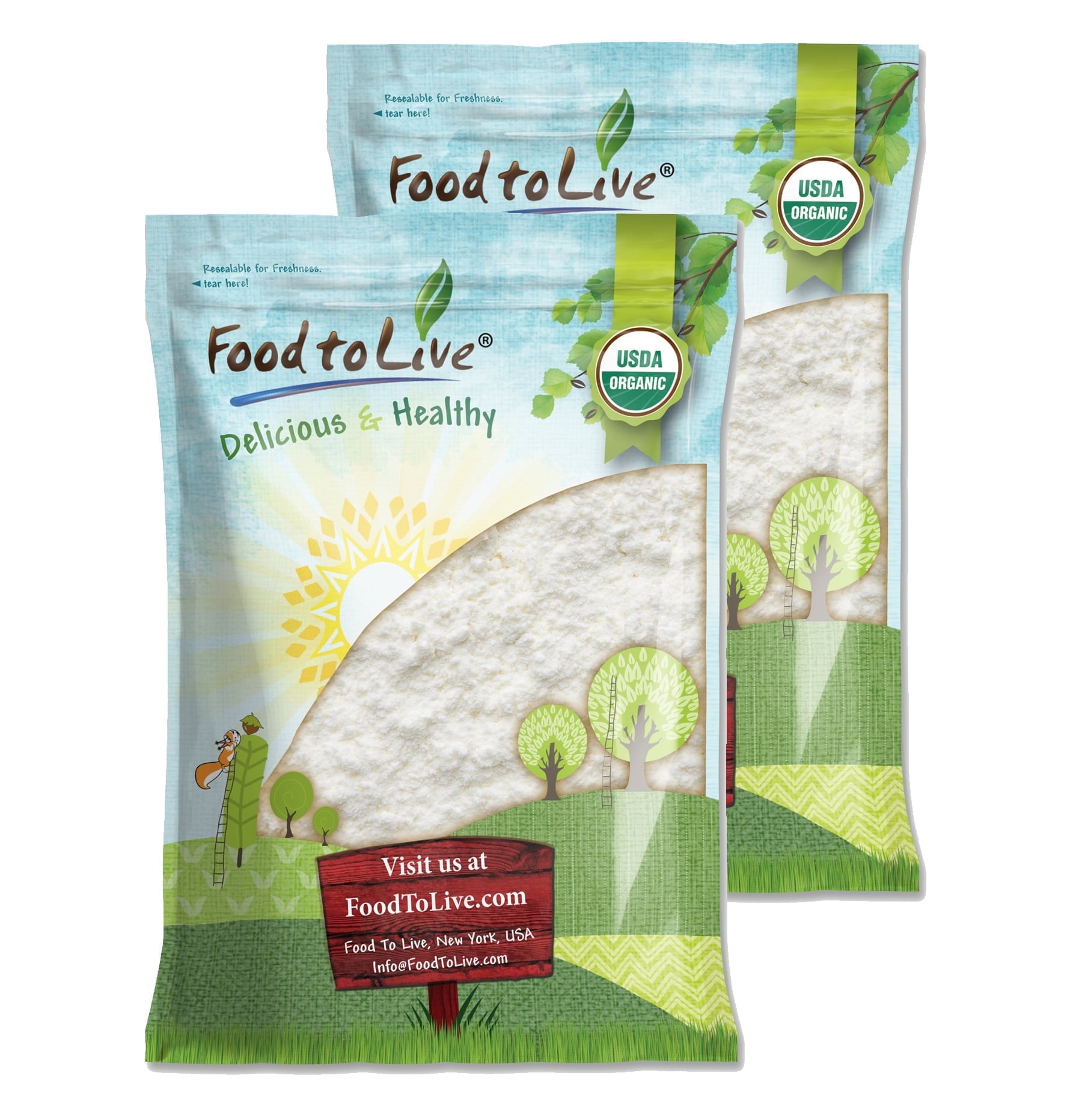 Organic Coconut Milk Powder, 14 Pounds  Non-GMO, Vegan, Raw  by Food to Live
