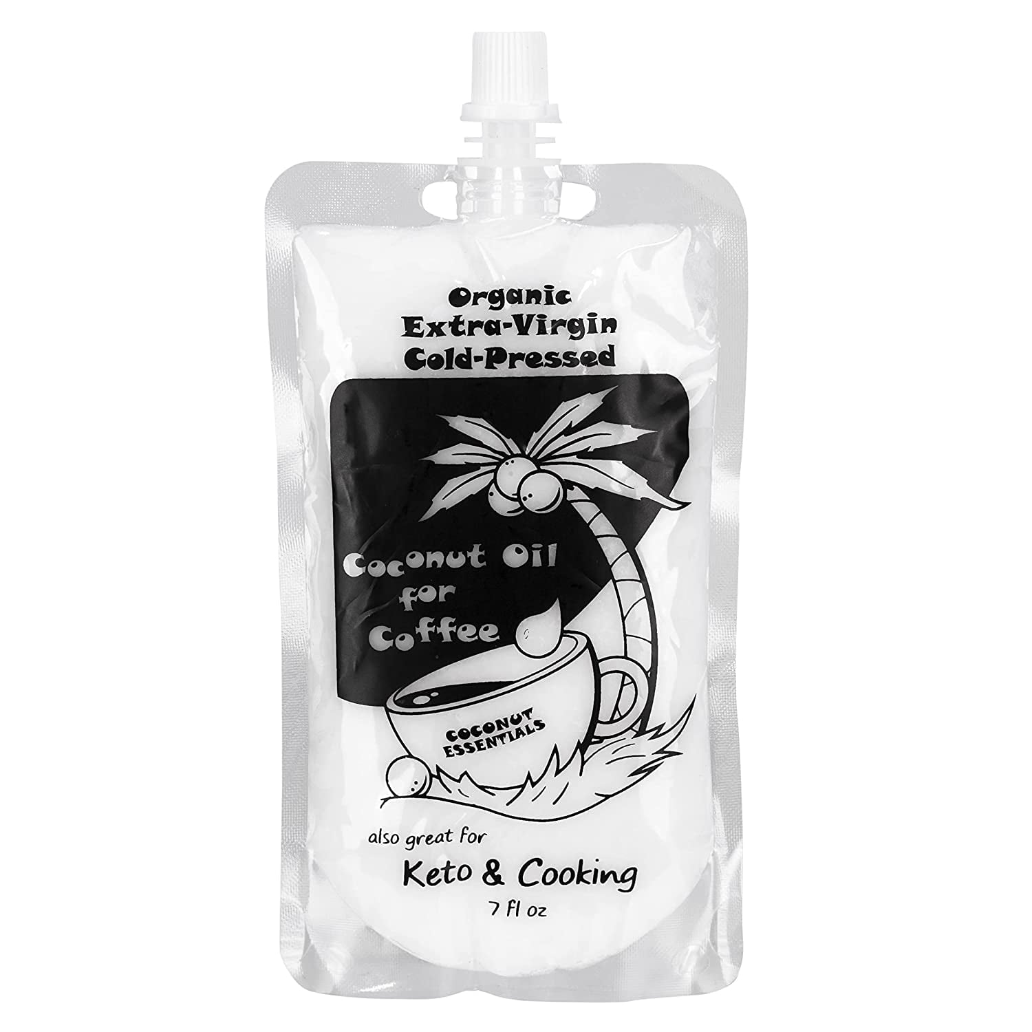 Organic Coconut Oil for Coffee Keto & Cooking 7 fl.oz by Coconut