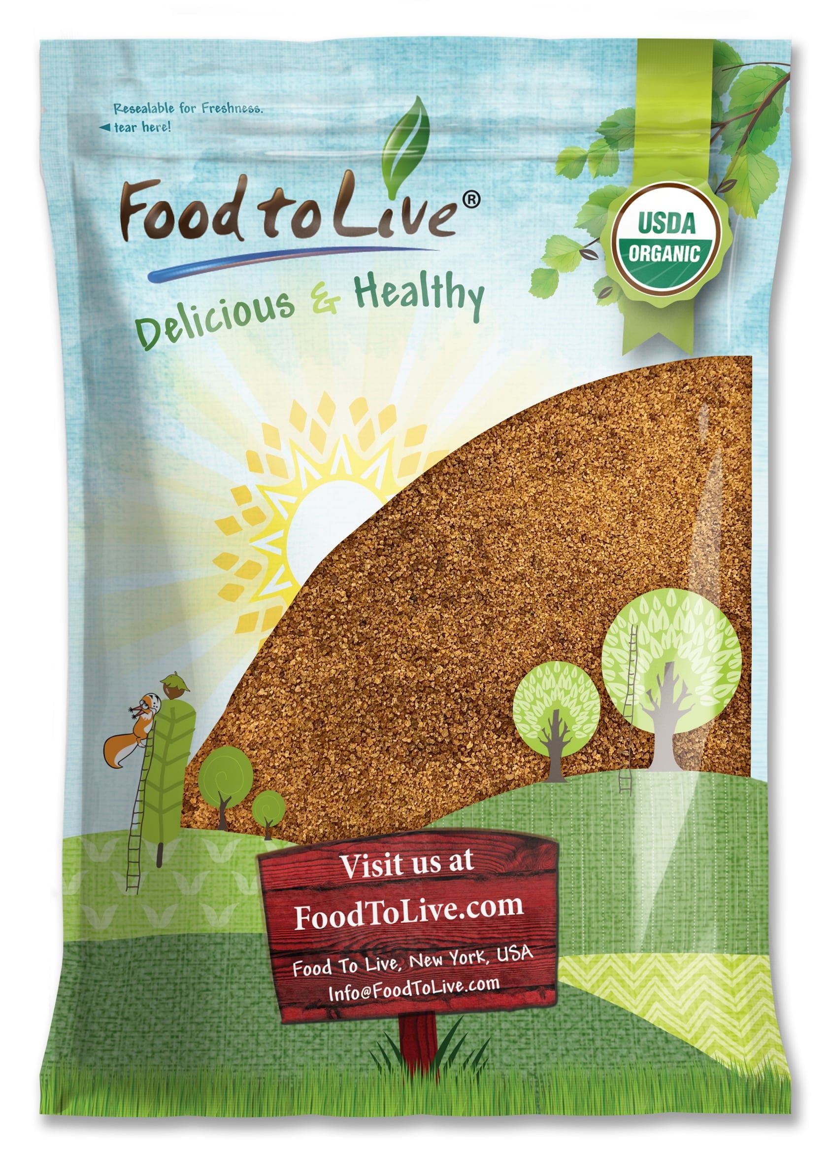 Organic Coconut Sugar, 10 Pounds — Non-GMO, Kosher, Raw, Vegan — by Food to Live
