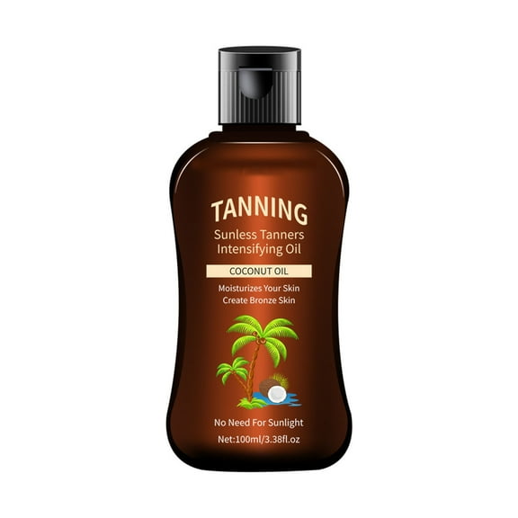Organic Coconut Tanning Oil Spray, Tanning Bed Lotion, Infused with Organic Lavender Oil | Natural Deep Tanning Accelerator, Moisturizing & Hydrating Tan | Non-Greasy | Vegan & Cruelty-Free
