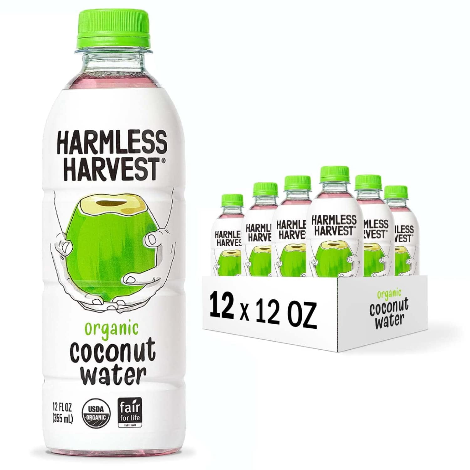 Organic Coconut Water Drink, Hydrate with Natural Electrolytes, No Sugar Added, Fair for Life