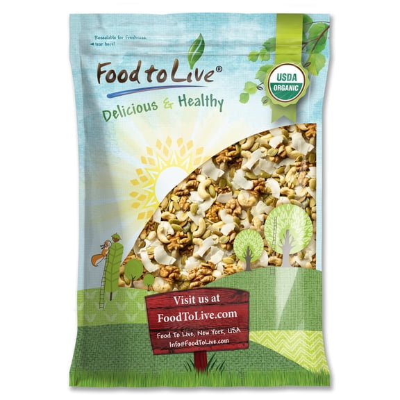 Organic Coconut and Friends Trail Mix, 4 Pounds Non-GMO, Raw, Vegan, Kosher by Food to Live