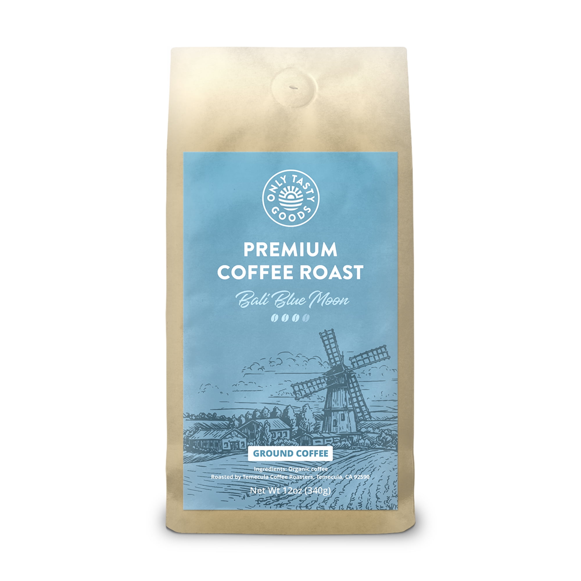 Organic Coffee Bali Blue Moon, Premium Coffee Roast, Medium to Dark