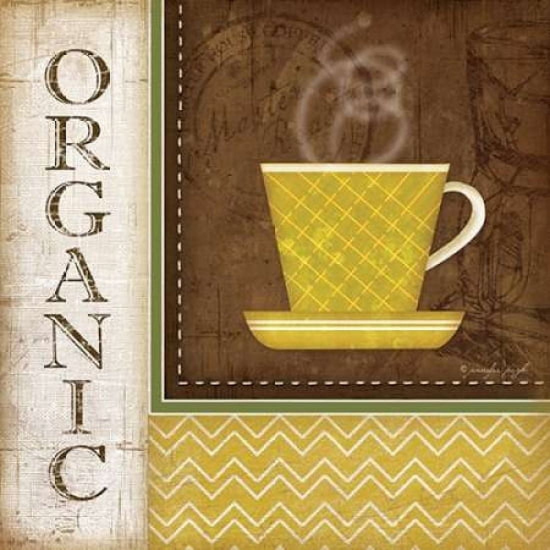 Organic Coffee Canvas Art - Jennifer Pugh (24 x 24)