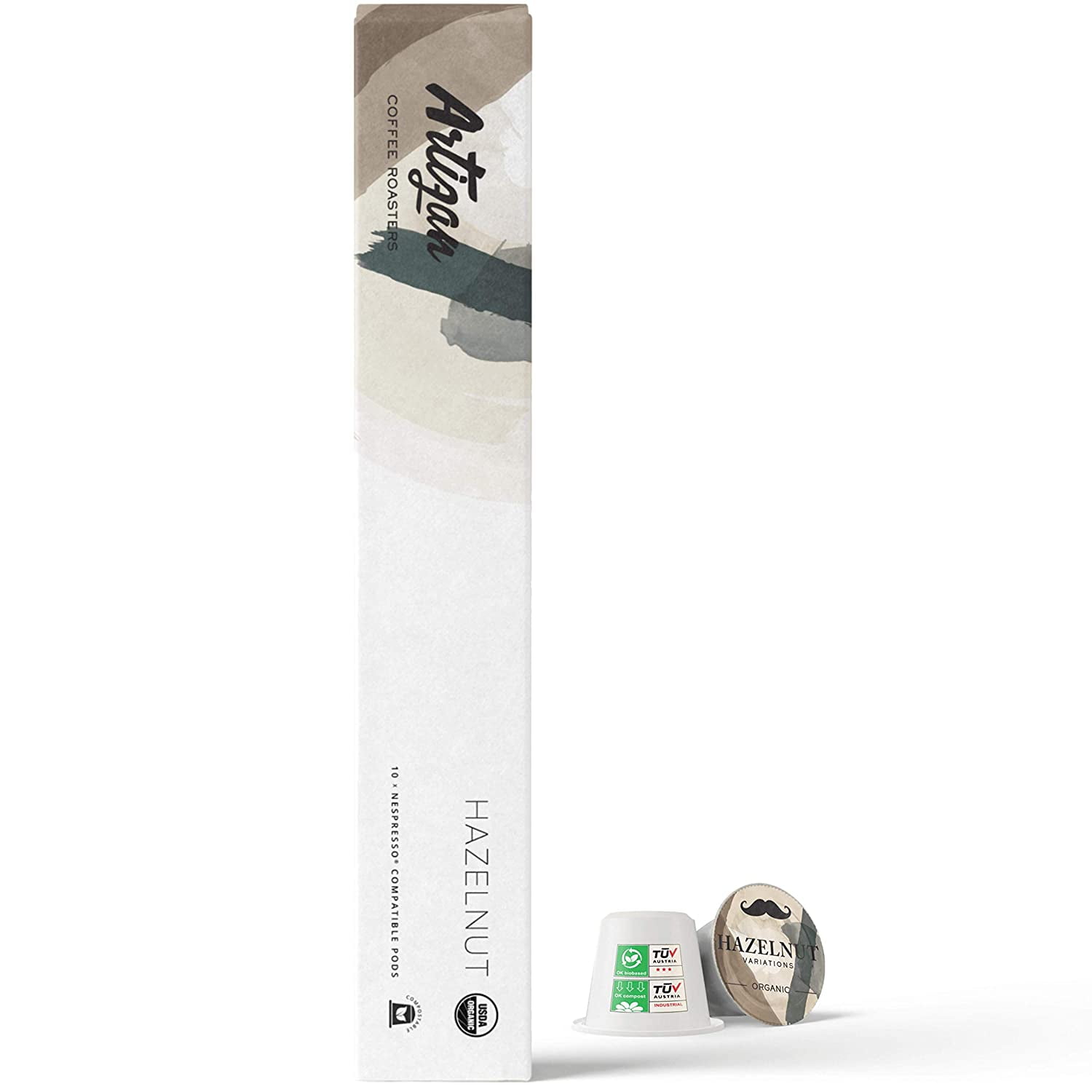 Organic Coffee Capsules for Nespresso Original Machines Hazelnut