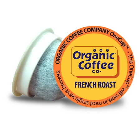 Organic Coffee Company Onecups - French Roast - Case Of 6 - 4.65 Oz.