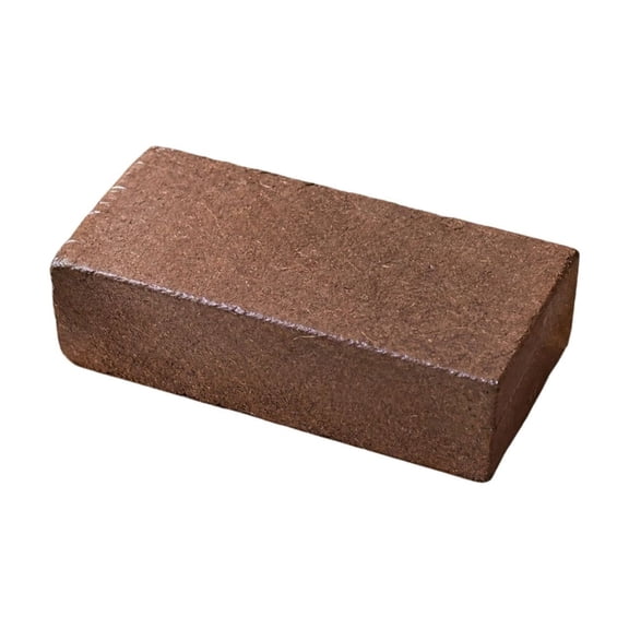 Organic Coir Coconut Brick General Purpose Plant Growing Medium, Coarse Coconut Husk Shell Compressed Soil Block, Breathable Cultivation Substrate For Vegetables, Flowers And All Potted Green Plants