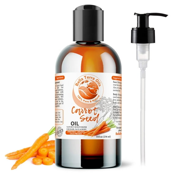 Organic Cold-Pressed Carrot Seed Oil 100% Pure Skin Care Face Anti-Aging