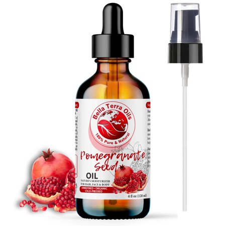 Organic Cold-Pressed Pomegranate Seed Oil 100% Raw Pure Anti-Aging Skin Hair