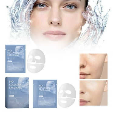 Organic Collagen Real Deep Mask, Collagen Mask Overnight, Bio-Collagen Real Deep Mask, Face Care Collagen Film Hydrating Anti-Ageing Face Mask