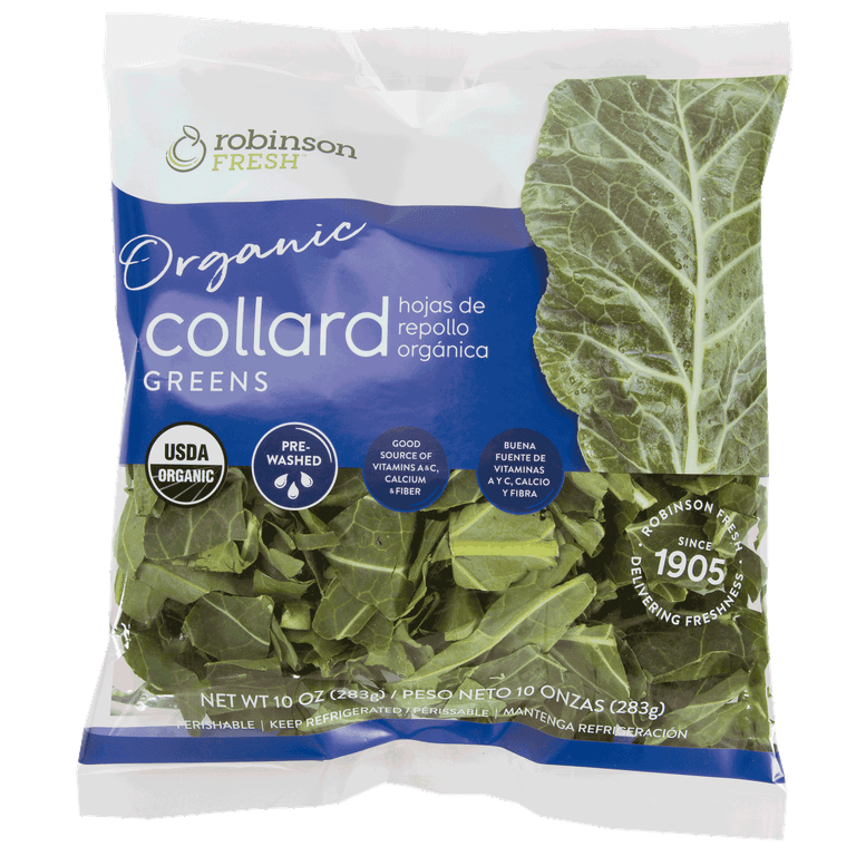 Local Organic Collard Greens, 1/2 lb