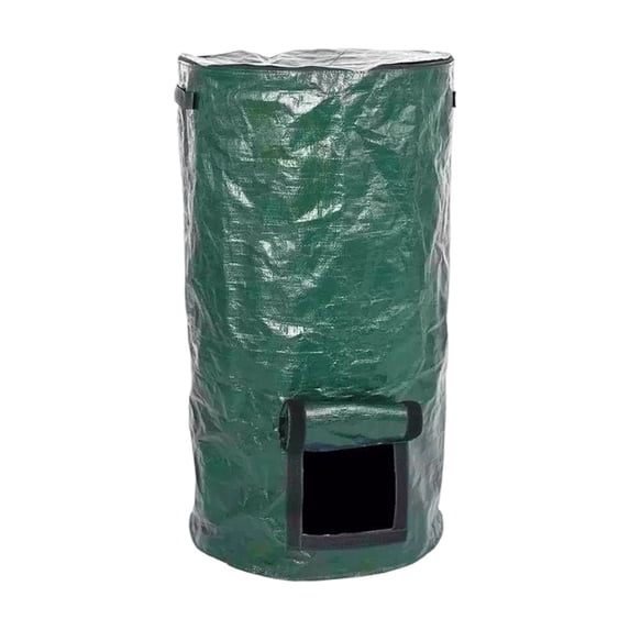 Organic Compost Bag for Eco-Friendly Waste Fermentation Durable Kitchen Scrap Collector and Garden Disposal Bin Waste Fermentation Bin Storage 13x30inch