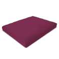 thumbnail image 1 of Organic Cotton 24x24" Zabuton Meditation Cushion with Natural Recycled Cotton Fill – Zen Kneeling Pad Base for Zafu Pillow – Made in USA, Plum, 1 of 7