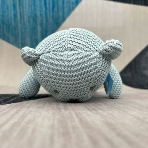 Organic Cotton Baby Stuffed Animal Toy, Soft Plush Teddy Bear, Blue 6-Inch, Safe for Newborns 0-36 Months | Hypoallergenic & Machine Washable