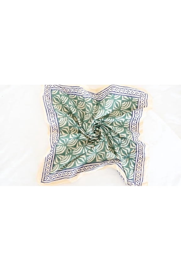 Organic Cotton Bandana Scarf, Paisley Design Scarf, Vibrant Color, Winter Scarfs, Unique Design Block Print Bandana