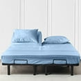 thumbnail image 1 of Organic Cotton Bed Sheets Set - 1000TC Cal-King Size Ultra Light Blue - 4 Piece Bedding - 100% Extra Long Staple, Soft Sateen Weave Bedsheets - Fits 18" Deep Pocket Mattress, 1 of 8