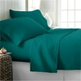 thumbnail image 1 of Organic Cotton Bed Sheets Set - 1000TC Cal-King Size Ultra Teal - 4 Piece Bedding - 100% Extra Long Staple, Soft Sateen Weave Bedsheets - Fits 15" Deep Pocket Mattress, 1 of 7