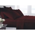 thumbnail image 1 of Organic Cotton Bed Sheets Set - 1000TC Cal-King Size Ultra Wine - 4 Piece Bedding - 100% Extra Long Staple, Soft Sateen Weave Bedsheets - Fits 15" Deep Pocket Mattress, 1 of 8