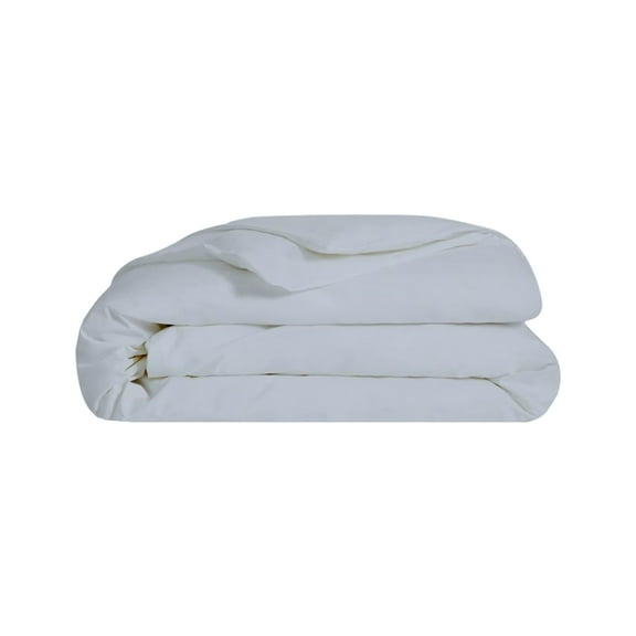 A1HC Organic Cotton Duvet Cover 300 Thread Count GOTS Certified, Soft & Silky Sateen Weave, Twin 68"x86" - Light Blue