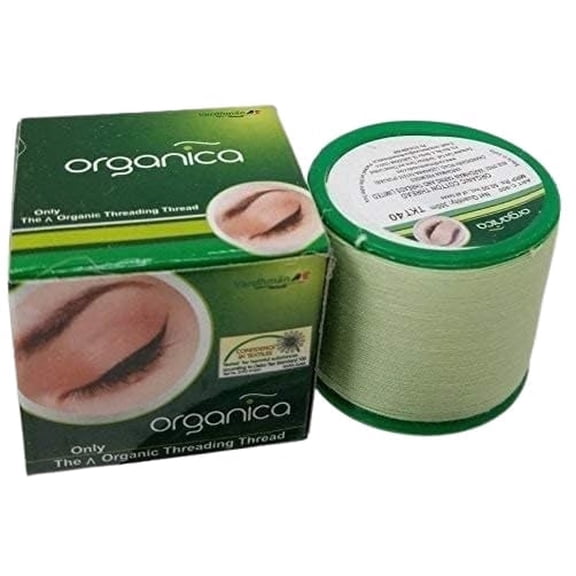 Organic Cotton Eyebrow Threading Thread, 300m Professional Hair Removal Thread for Eyebrows, Face & Facial Hair, 1 Spool