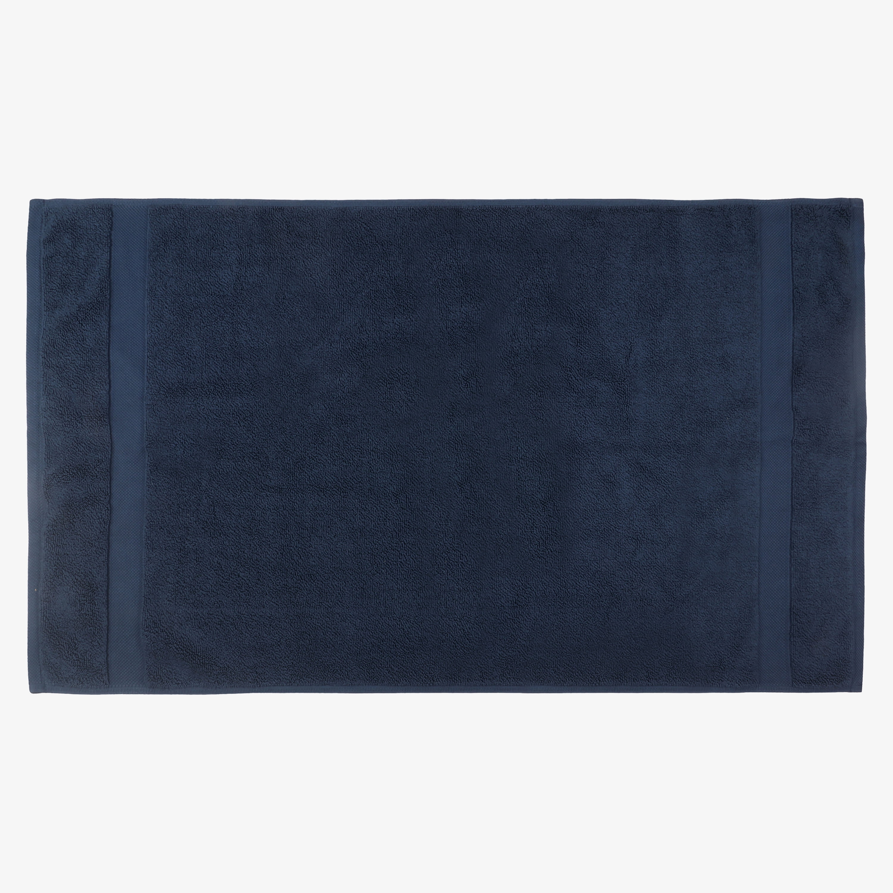 Organic Cotton Feather Touch Quick Dry 650 GSM Bath Mat, Insignia Blue 20"X33"
