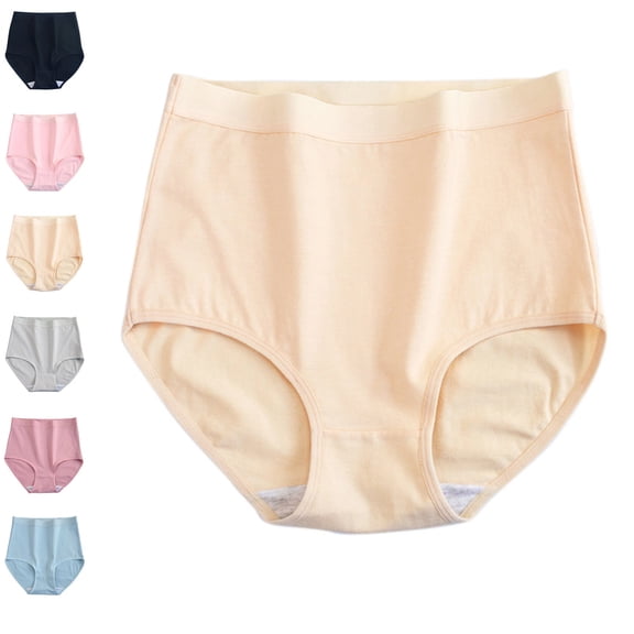 Organic Cotton High Waisted Absorbent Period Underwear for Women High Flow Menstrual Underwear 2025 Complexion XL