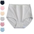 thumbnail image 1 of Organic Cotton High Waisted Absorbent Period Underwear for Women High Flow Menstrual Underwear 2025 Light Gray L, 1 of 3