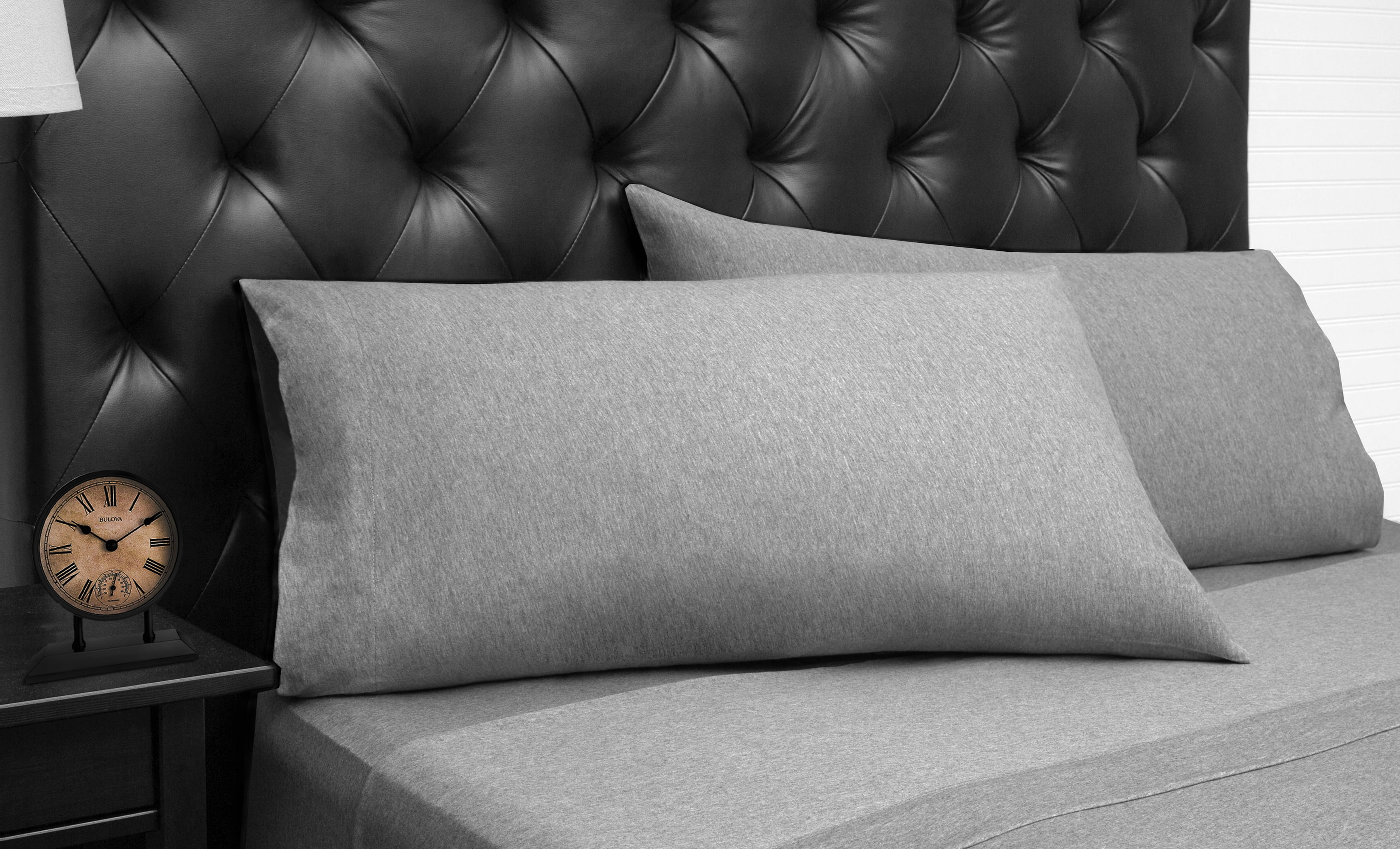 Organic Cotton Jersey King Lt. Grey Sheet Set