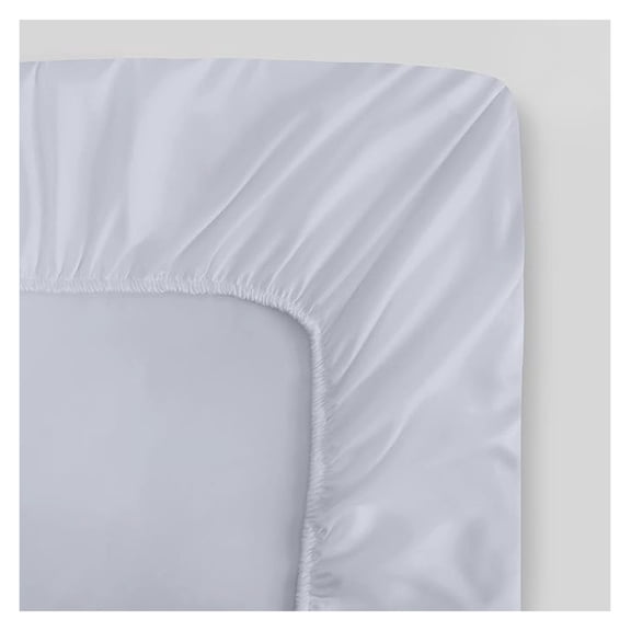 Organic Cotton King Fitted Sheet - 300 Thread Count Percale | GOTS Certified, 100% Long Staple Cotton, Cool & Breathable, Deep Pocket - White