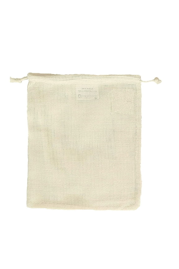 Organic Cotton Mesh Bag Drawstring Drawstring Pocket Fruit Storage Bag for Fresh Vegetables Reusable Grocery Bags for Dishwashing Laundry Storage Pouches Mesh Produce Bags