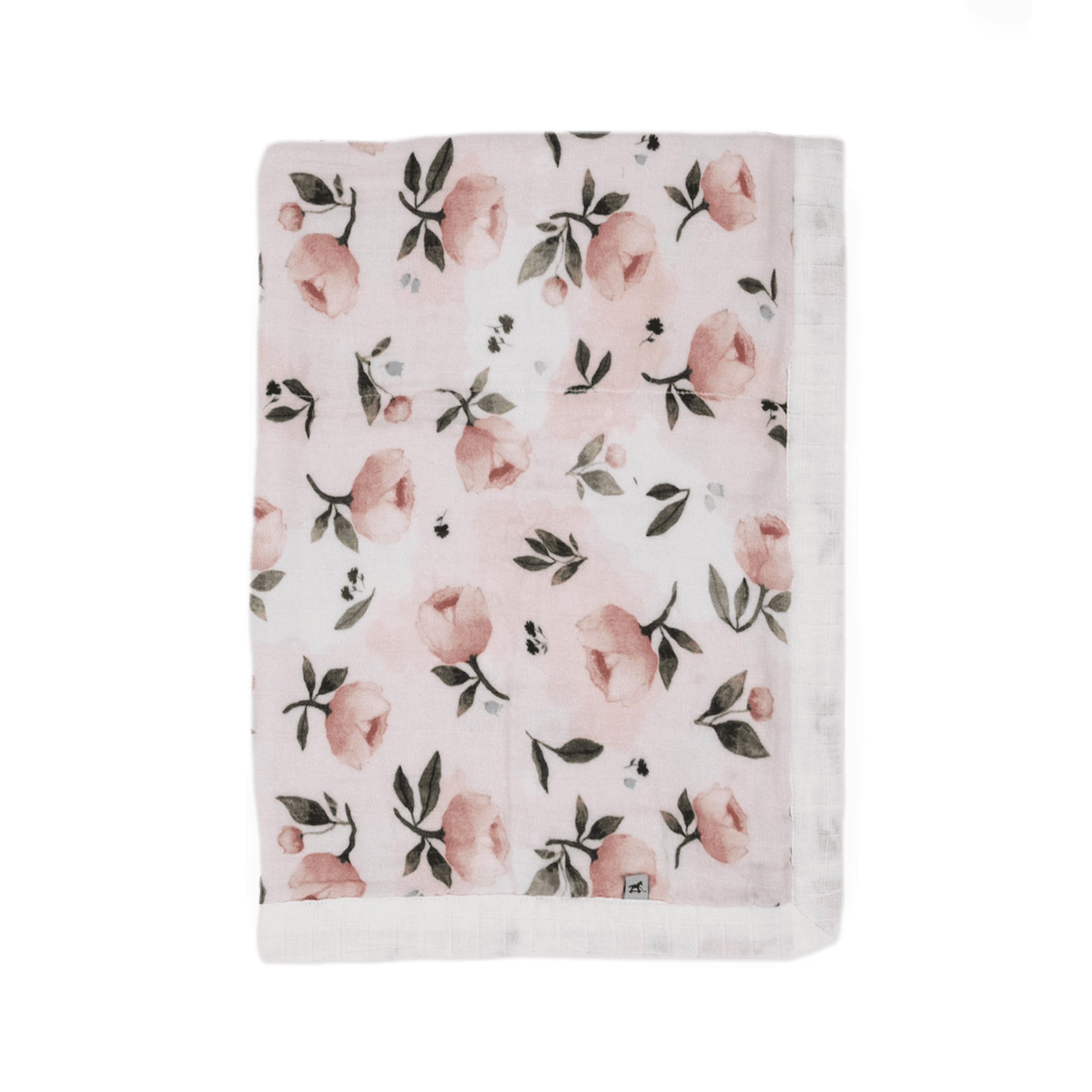 Little Unicorn Organic Cotton Muslin Baby Quilt- Watercolor Floret