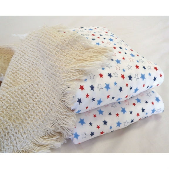Organic Cotton Pillow Cases - King Stars Jersey Knit