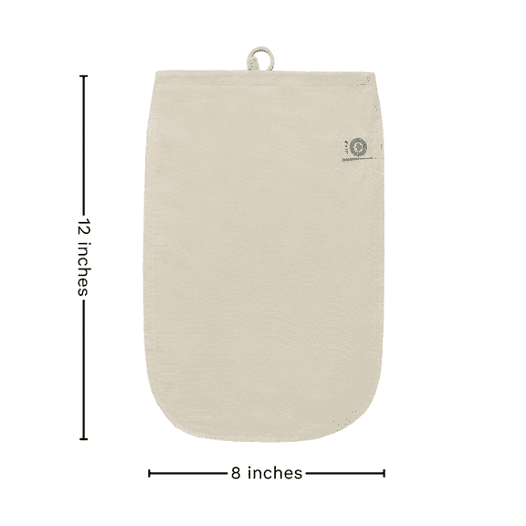 Organic Cotton Reusable Coffee Filter Bags – Spice Bags for Cooking - Mesh Bag for Cooking - Reusable Soup Bags - Washable Boiling Bags, Herb Bags - 3 Bags (10" x 8")