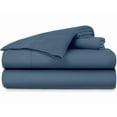 thumbnail image 1 of Organic Cotton Sheets - King Size, Medium Blue Color, Bedsheet 700-Thread-Count, 18 inch Deep Pockets, 1 of 7