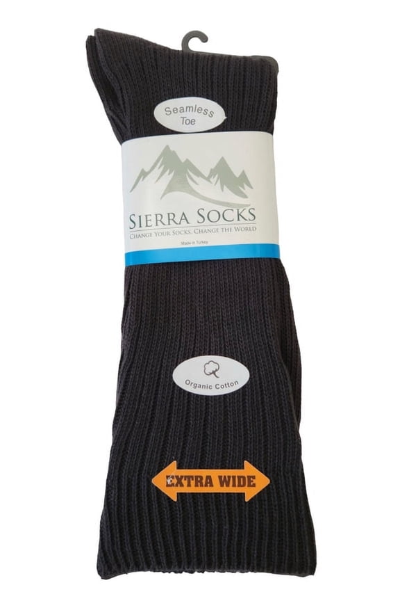 Organic Cotton Crew Socks for Men and Women, Soft, Comfortable, and Eco-Friendly Solid Color Socks