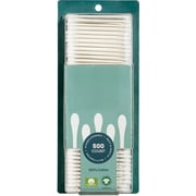 Organic Cotton Swabs, 500 Count - 100% Pure Natural Cotton, Chlorine-Free Hypoallergenic, Soft, Gentle & Absorbent Buds