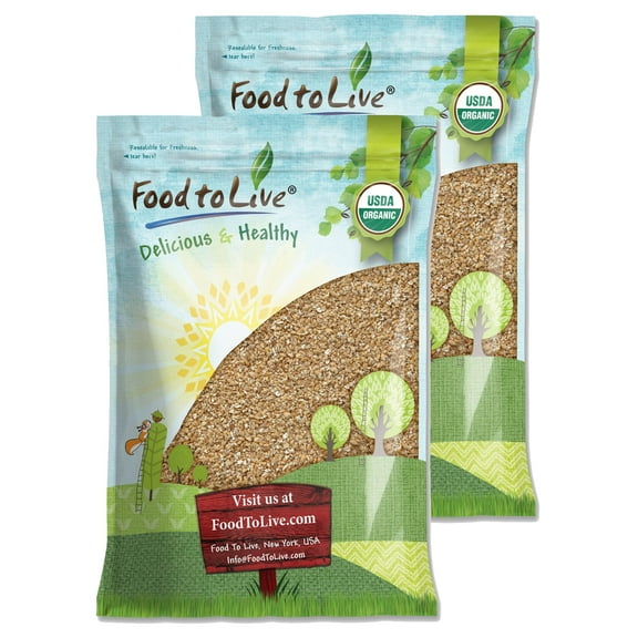 Organic Cracked Wheat Berries, 18 Pounds - Non-GMO, Kosher, Raw, Vegan - by Food to Live